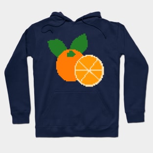 Oranges Fruit Pixel Art Hoodie